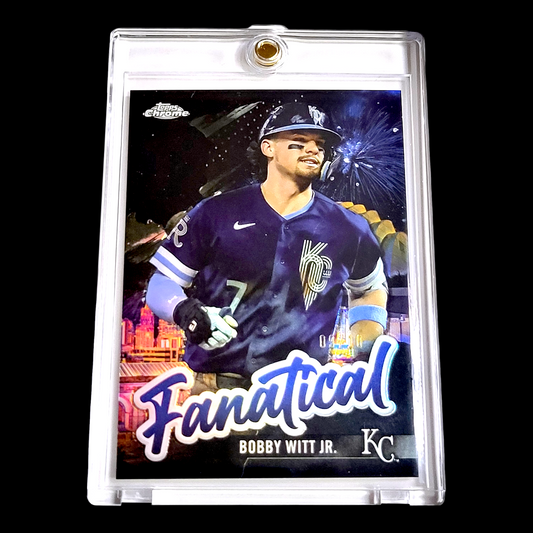 2024 Topps Chrome FANATICAL BOBBY WITT JR. SSP Ultra Rare Black Refractor /10