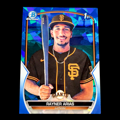 2023 RAYNER ARIAS 1st True Bowman Chrome Sapphire SF Giants Rookie Card #BCP-222