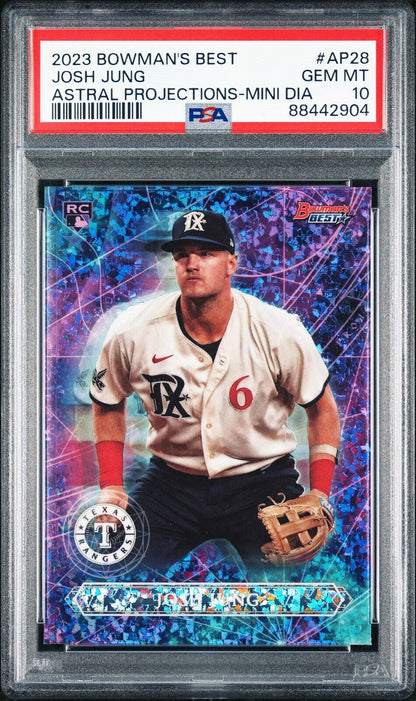 2023 Bowman's Best JOSH JUNG Astral Projections Diamond Refractor RC PSA 10 GEM!