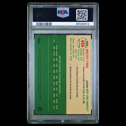 2023 Topps Chrome Platinum Anniversary WHITEY FORD Black Refractor /10 PSA 10
