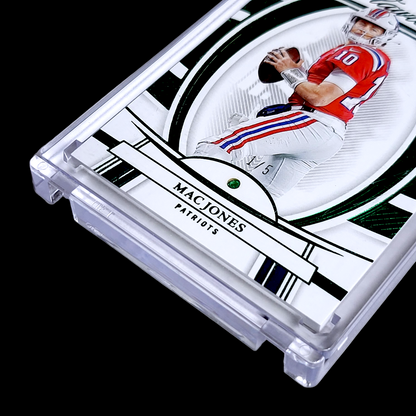 2022 Panini Flawless Gems MAC JONES NFL Encased SSP Green Emerald Patriots 1/5