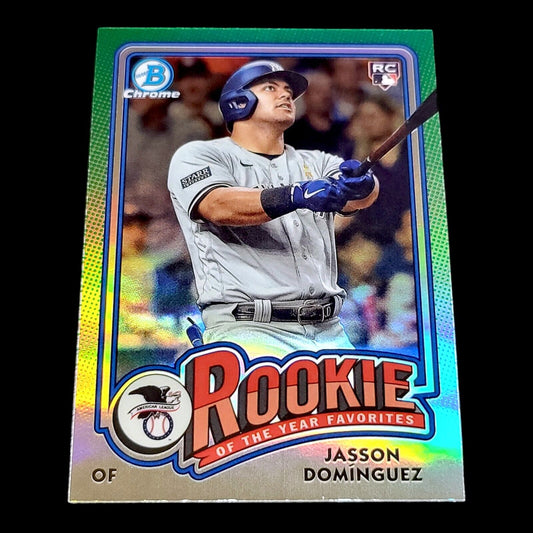 2024 Bowman Chrome JASSON DOMINGUEZ ROY Favorites Silver Refractor RC #ROY6