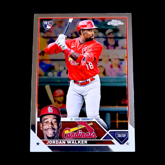 2023 Topps Chrome JORDAN WALKER MLB Cardinals Flagship Rookie Card RC #209