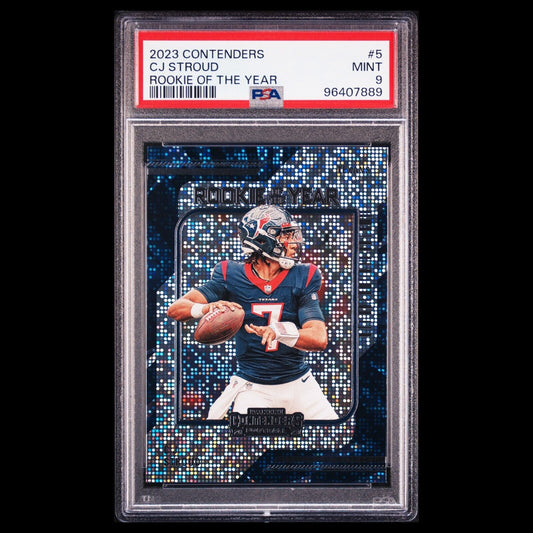 2023 Panini Contenders CJ STROUD Rookie of the Year Card PSA 9 MINT #5