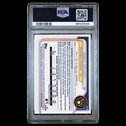 2024 Bowman Chrome BROCK WILKEN SP 1st True Bowman Mojo Refractor RC PSA 10