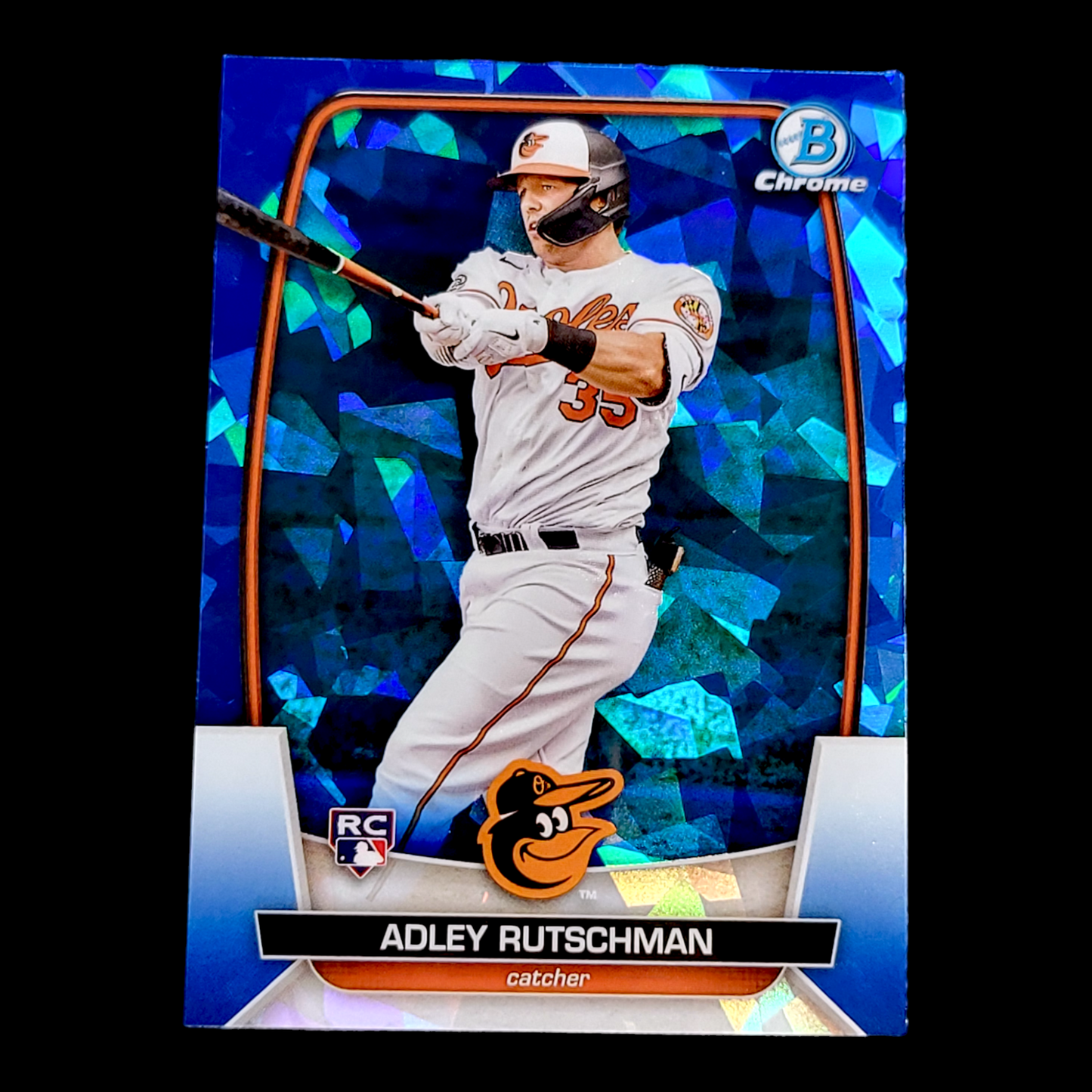 2023 Bowman Chrome Sapphire ADLEY RUTSCHMAN Orioles Rookie ROY Card RC #17