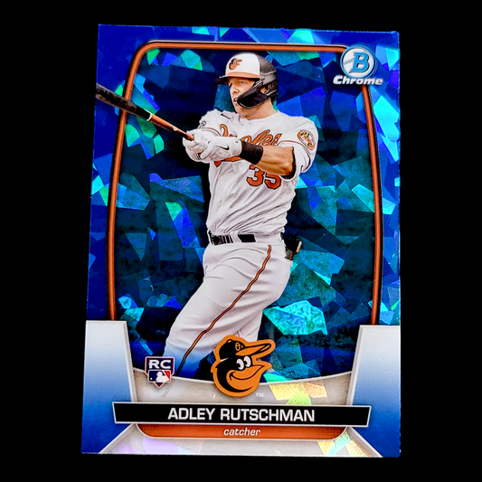 2023 Bowman Chrome Sapphire ADLEY RUTSCHMAN Orioles Rookie ROY Card RC #17