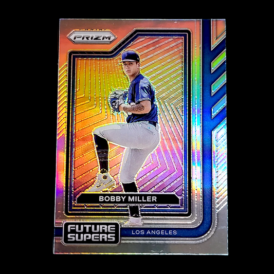 2023 Panini Prizm BOBBY MILLER Future Supers Silver PRIZM Holo RC Dodgers #FS14