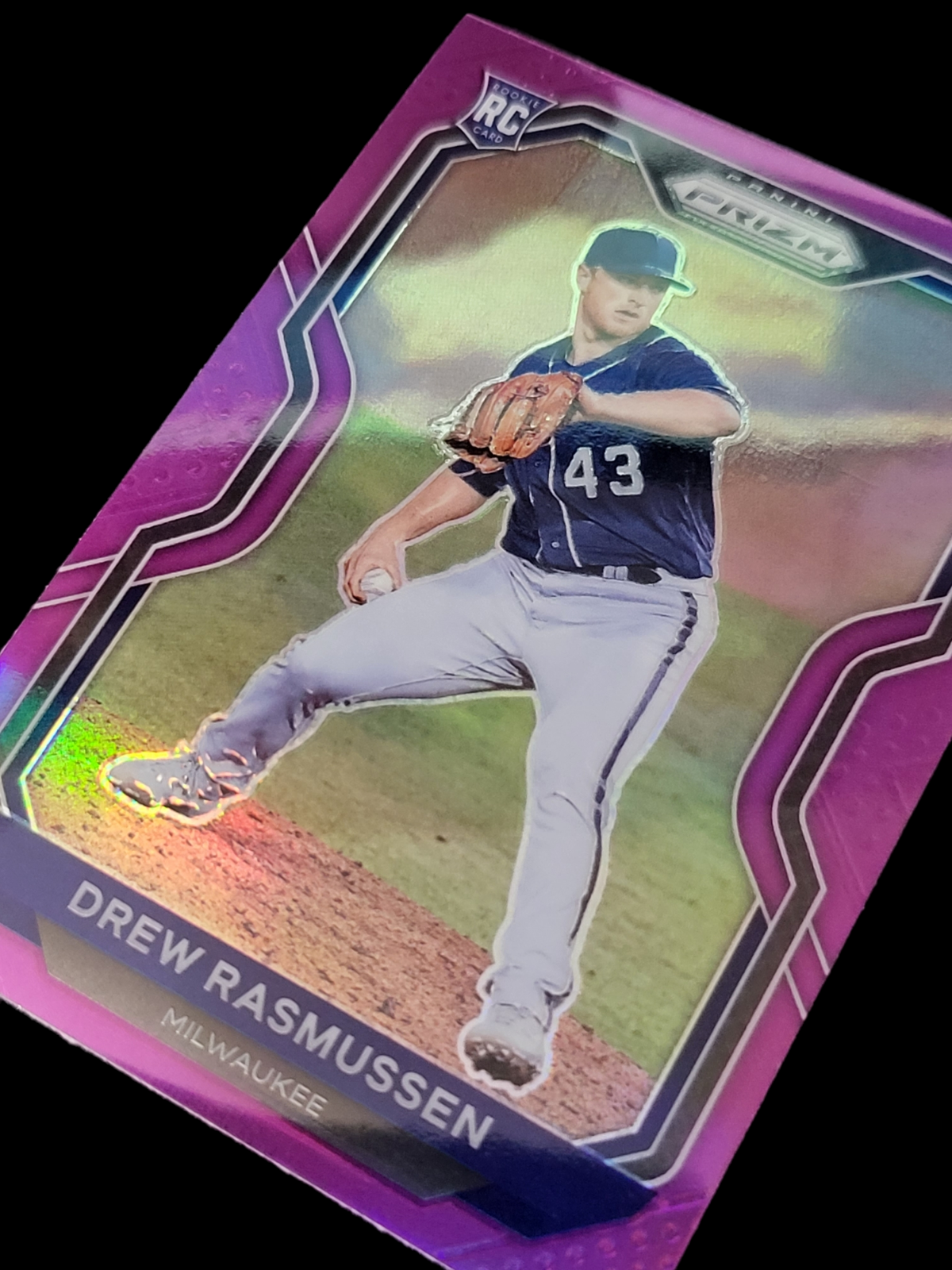 2021 Panini Prizm DREW RASMUSSEN MLB Rays Tier II Rookie Purple PRIZM RC #197