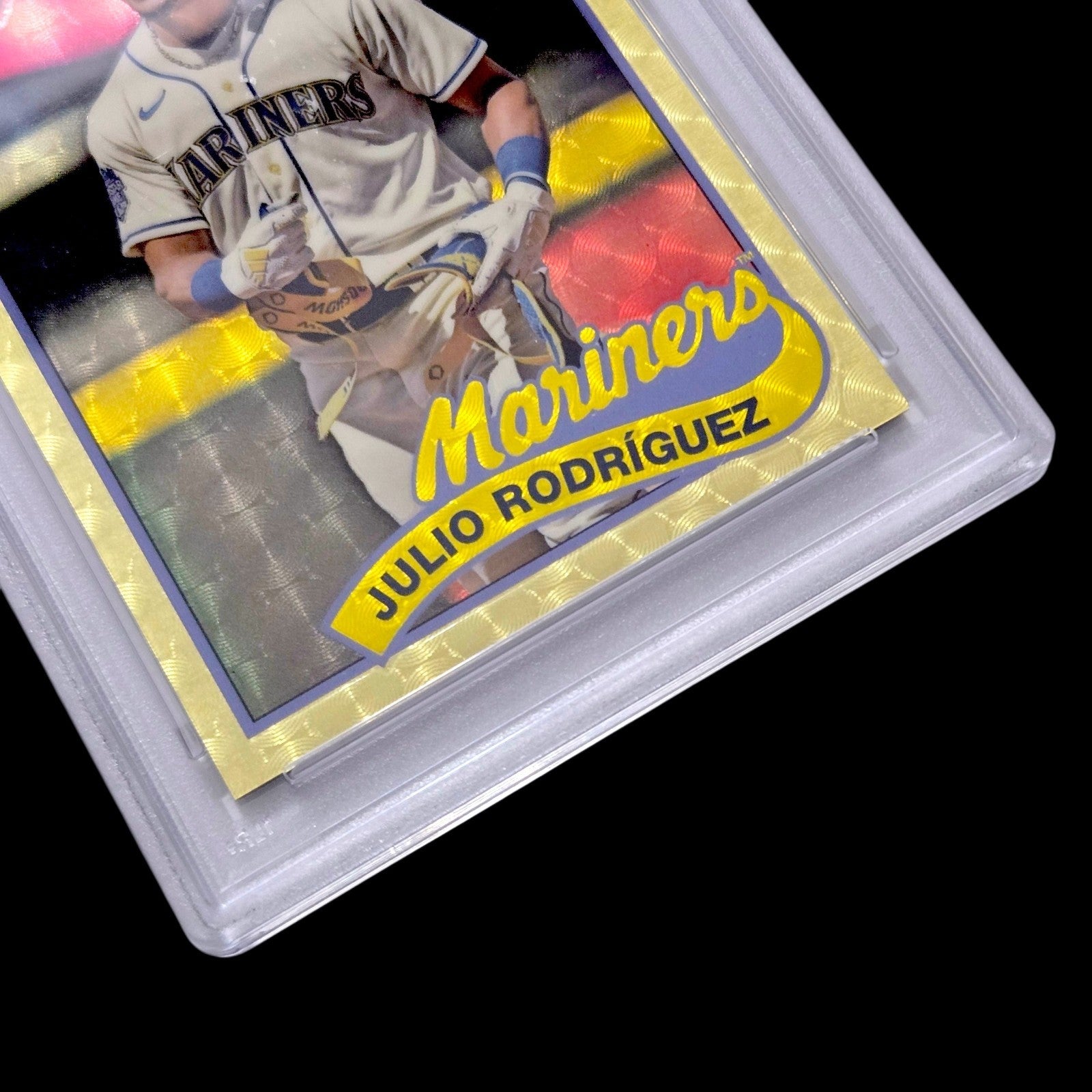 2024 Topps Chrome JULIO RODRIGUEZ 1989 Design 35th Ann. Superfractor 1/1 PSA 9