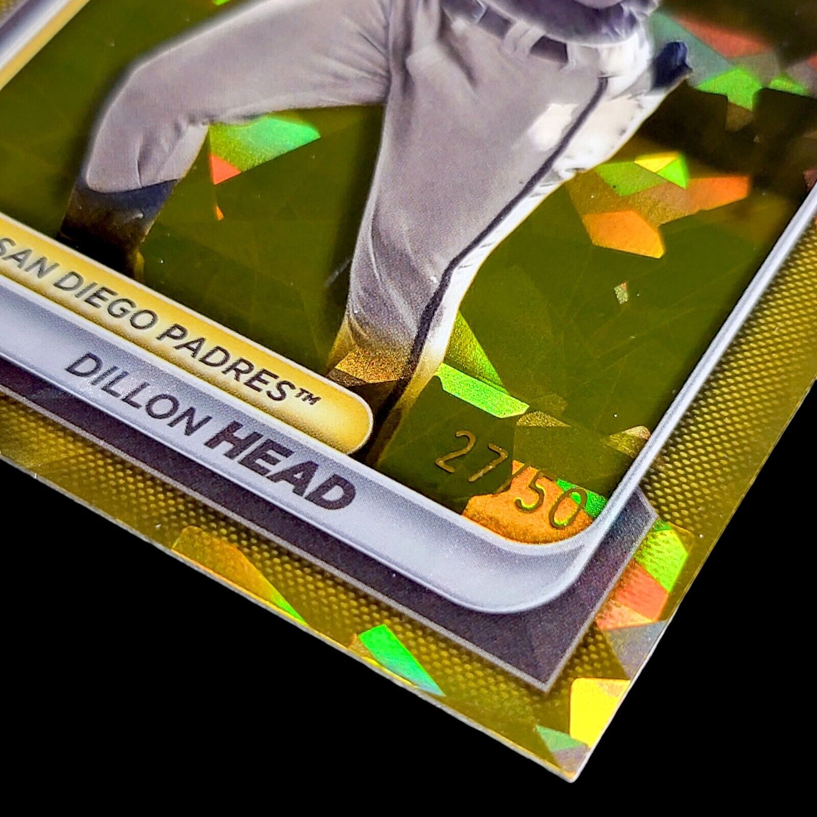 2024 Bowman Sapphire DILLON HEAD Padres SP Gold Refractor Color Match RC /50