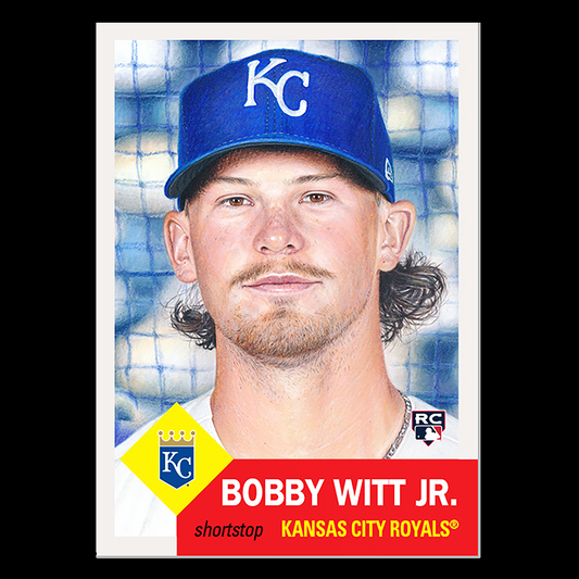 2022 Topps Living Set - Bobby Witt Jr. MLB 1953 Throwback SP Rookie Card RC #512