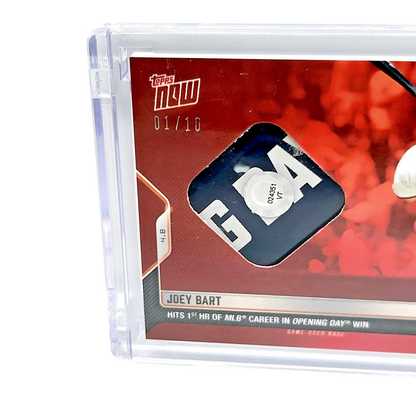 2022 Topps NOW Joey Bart MLB Red Foil Opening Day Game Base Relic SSP 1/10 RC