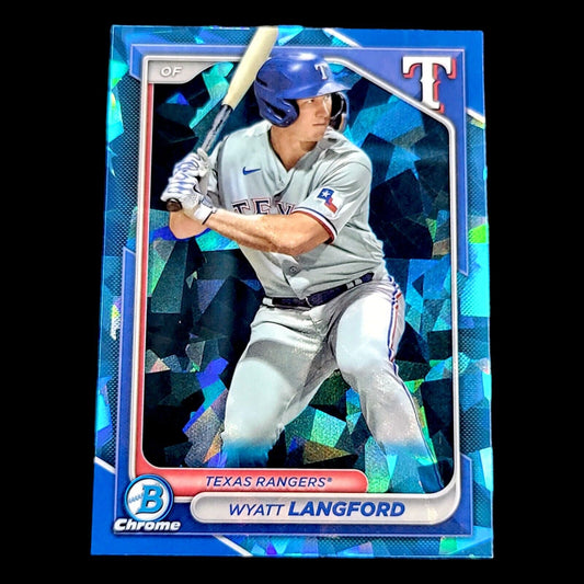 2024 Bowman Chrome Sapphire WYATT LANGFORD Blue Sapphire Refractor Rookie RC
