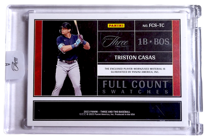 2023 Panini Three & Two TRISTON CASAS MLB Red Sox Full Count Swatches SSP RC /2