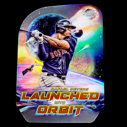 2023 Topps Chrome Cosmic RAFAEL DEVERS Red Sox Launched Into Orbit Refractor