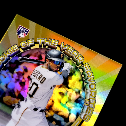 2023 Bowman Chrome LIOVER PEGUERO ROY Favorites SP Gold On Card Auto /50 #ROY-LP