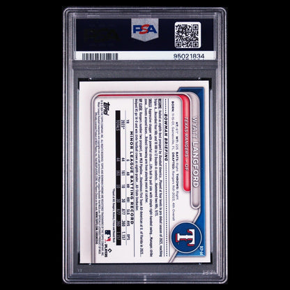 2024 Bowman Chrome Sapphire WYATT LANGFORD Blue Sapphire Refractor RC PSA 9 MINT