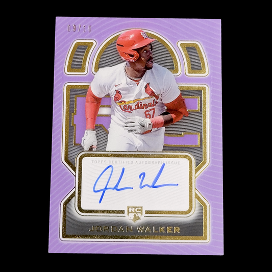 2023 Topps Definitive JORDAN WALKER Cards Purple Parallel Rookie Auto RC SSP /10