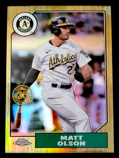 2022 Topps Chrome MLB 35th Anniversary - 1987 Topps Design - YOU PICK