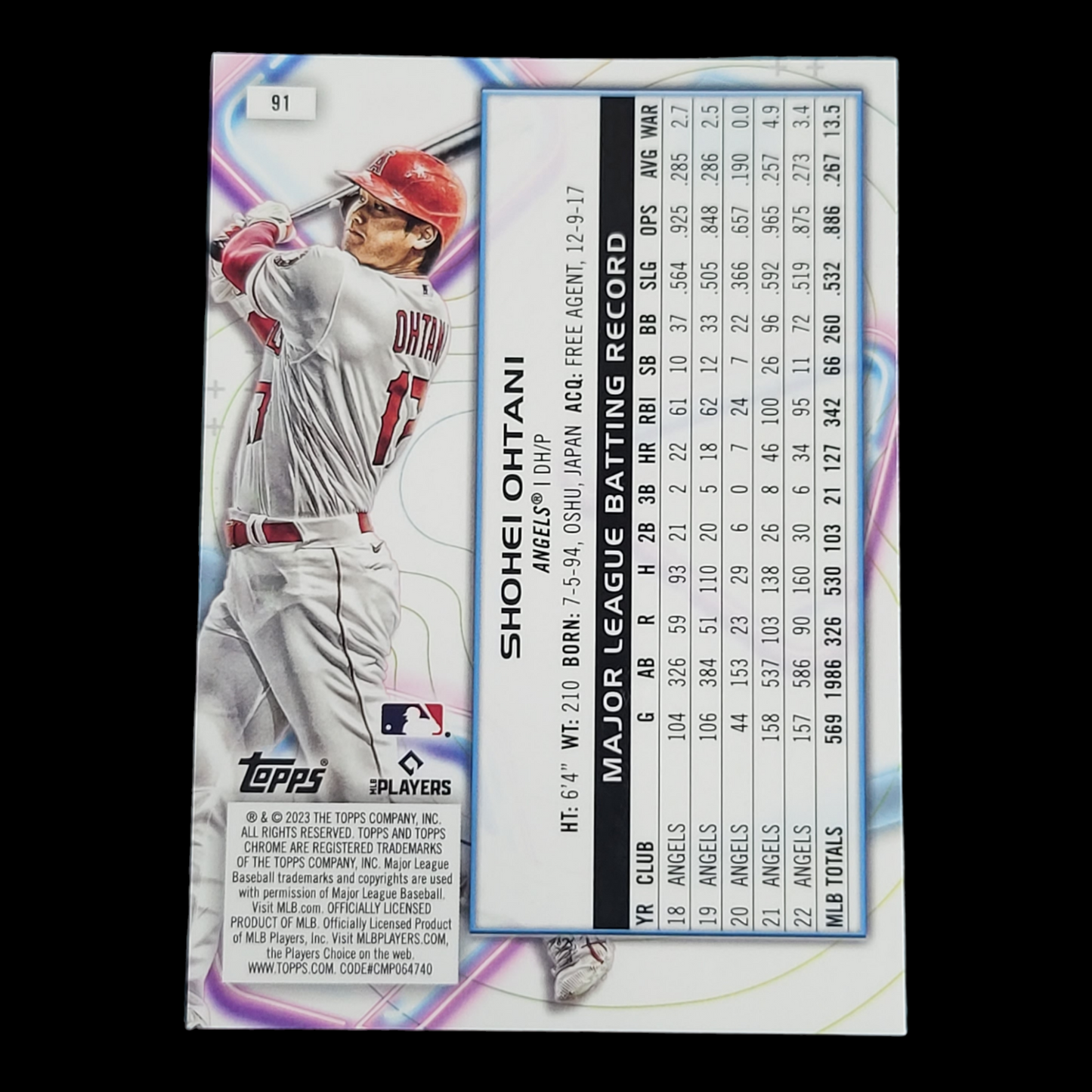 2023 Topps Chrome Cosmic - LOS ANGELES ANGELS - Pick a Player Card - FREE SHIP
