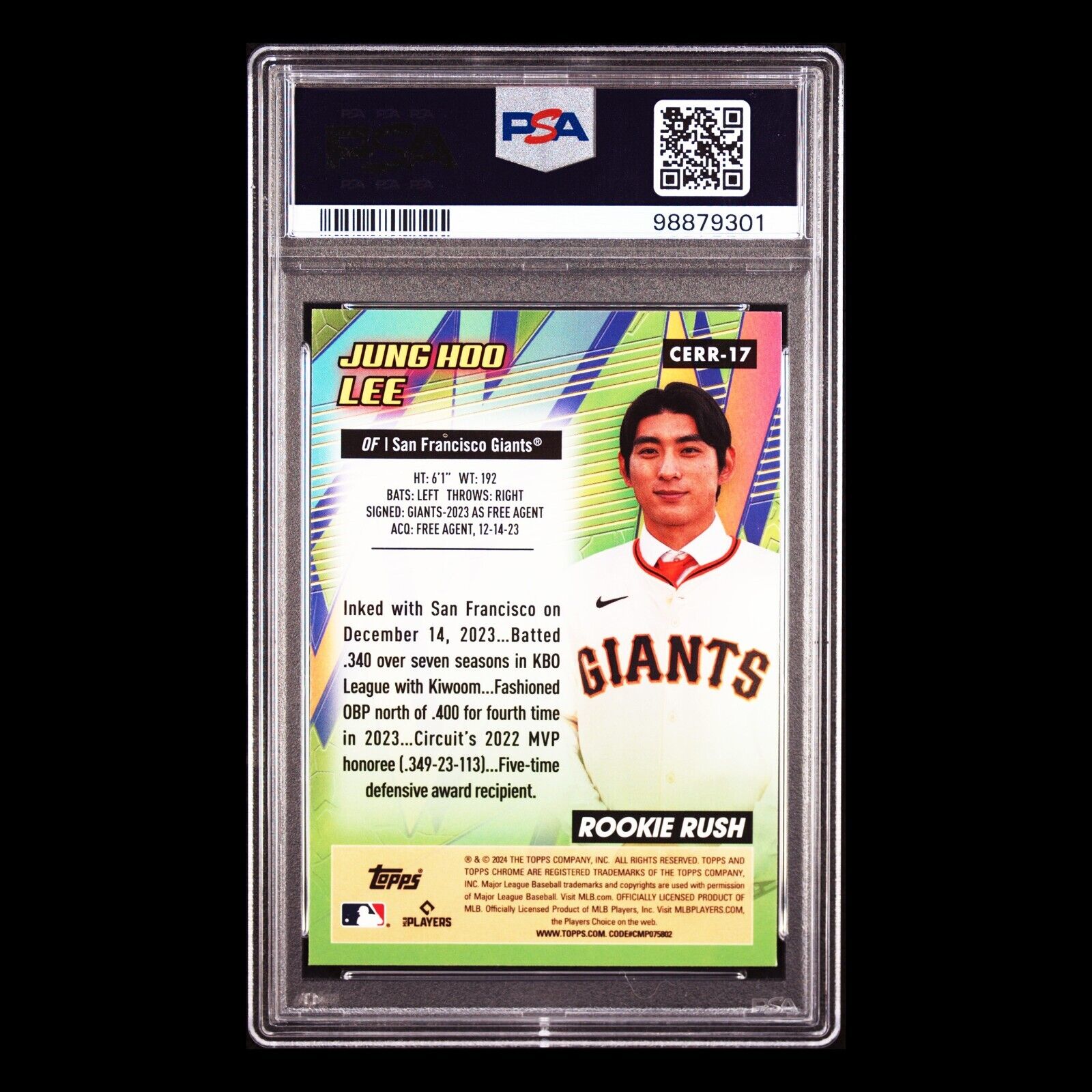 2024 Bowman Chrome JUNG HOO LEE All Etch Rookie Rush Card RC PSA 10 GEM
