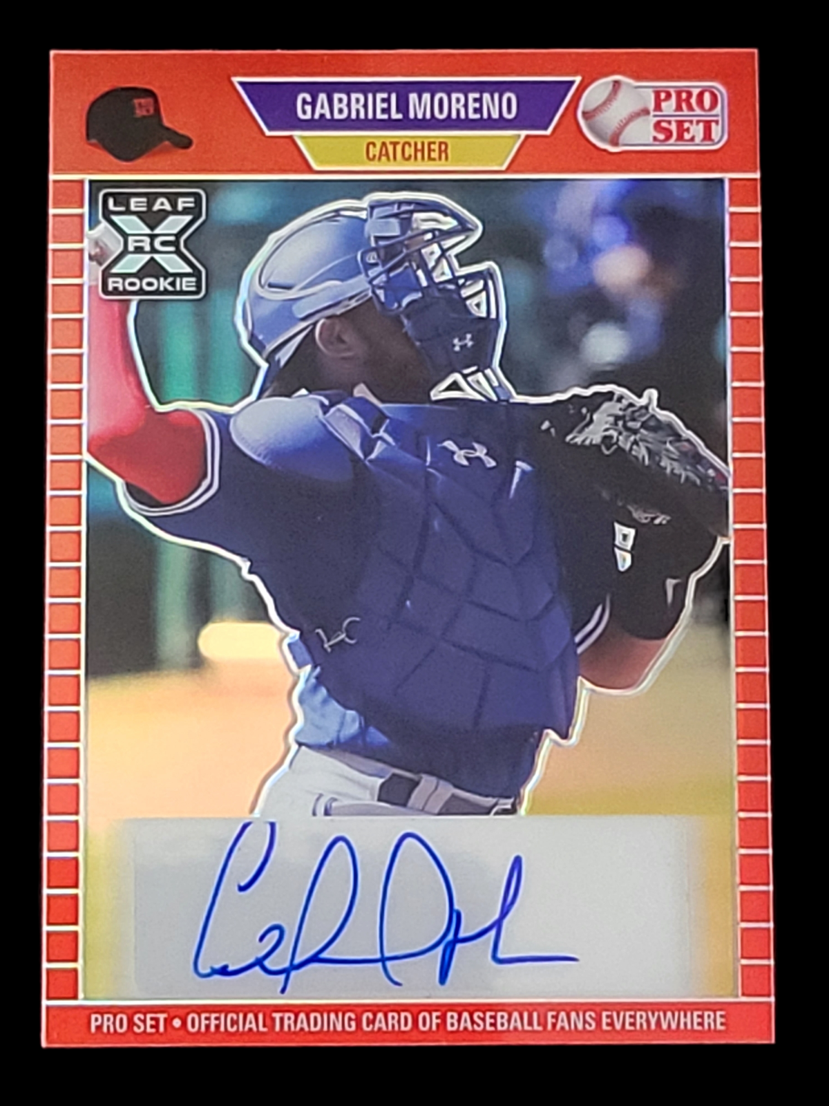 2021 Leaf Pro Set Metal GABRIEL MORENO Blue Jays Red Refractor Rookie RC
