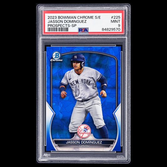2023 Bowman Chrome Sapphire JASSON DOMINGUEZ SP Image Variation RC PSA 9 MINT