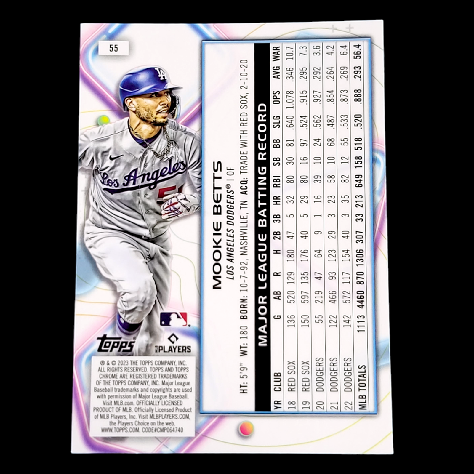 2023 Topps Chrome Cosmic - LOS ANGELES DODGERS - Pick a Player Card - FREE SHIP