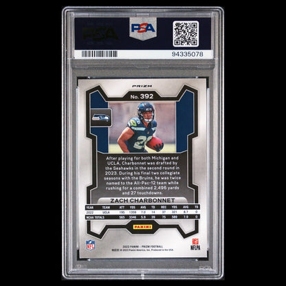 2023 Panini Prizm ZACH CHARBONNET Red White Blue RWB PRIZM RC PSA 10 GEM