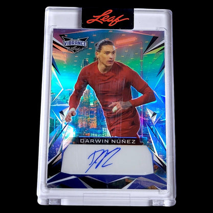 2023 Leaf Vibrance DARWIN NUNEZ Liverpool SP Encased Soccer Auto /25 #BADN1