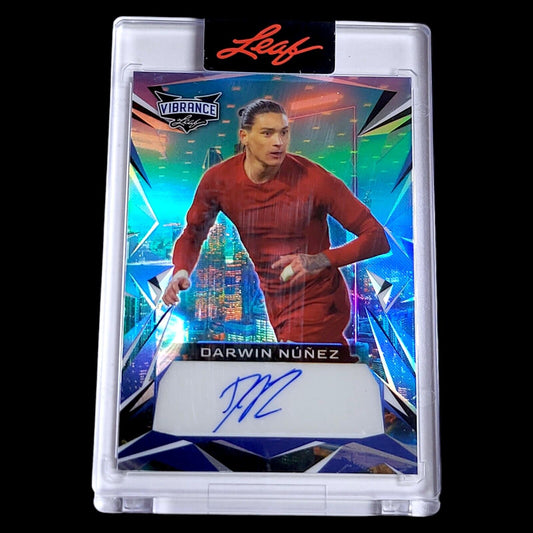 2023 Leaf Vibrance DARWIN NUNEZ Liverpool SP Encased Soccer Auto /25 #BADN1