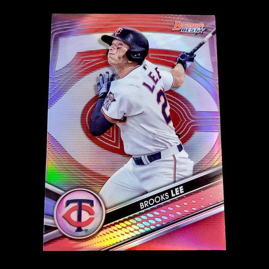 2022 Bowman's Best BROOKS LEE Twins SSP Red Refractor Rookie Card /10 #TP6