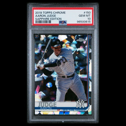 2019 Topps Chrome Sapphire Edition AARON JUDGE Sapphire Refractor PSA 10 GEM