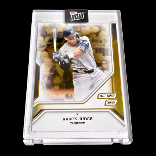 2025 Topps MVP Collection AARON JUDGE Yankees SP Gold Foil Encased 28/50 #49