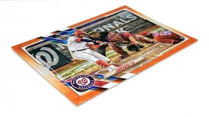 💥 2021 Topps Series 1 JUAN SOTO Nationals Orange Ice Foil Hologram /299 #330
