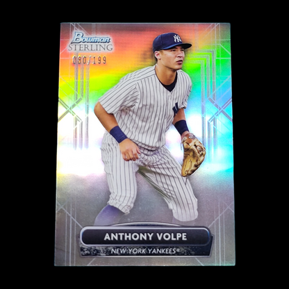 2022 Bowman Sterling ANTHONY VOLPE Yankees Silver Refractor SP Rookie RC /199