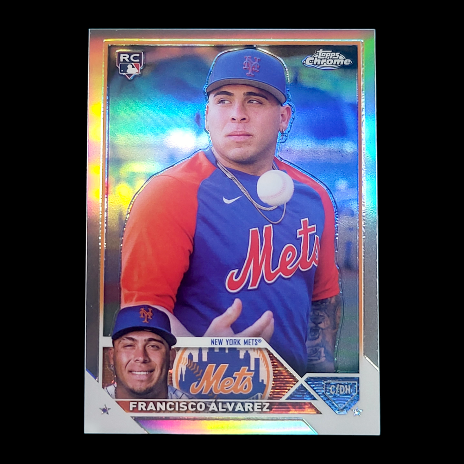 💥 2023 Topps Chrome FRANCISCO ALVAREZ Refractor Photo Image Variation Rookie RC