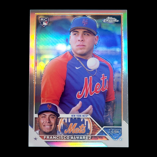 💥 2023 Topps Chrome FRANCISCO ALVAREZ Refractor Photo Image Variation Rookie RC