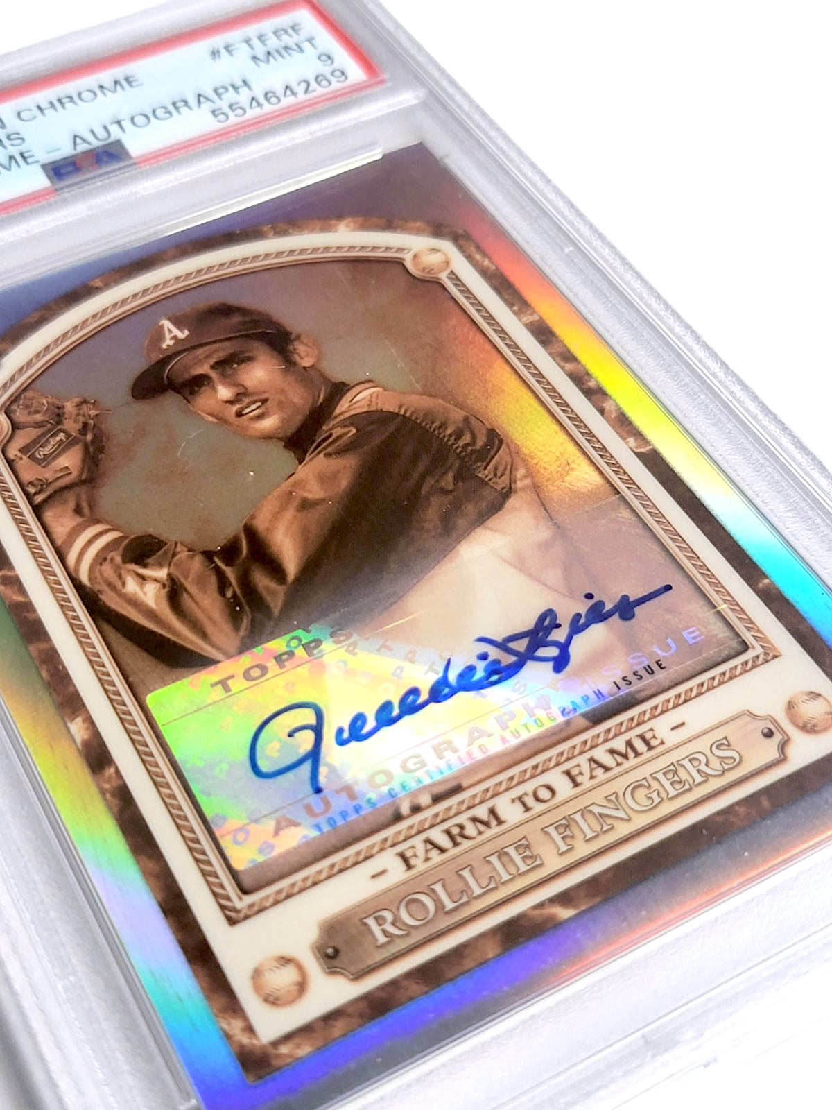 2020 Bowman Chrome ROLLIE FINGERS MLB Farm to Fame POP 1 Auto PSA 9 MINT #FTF-RF