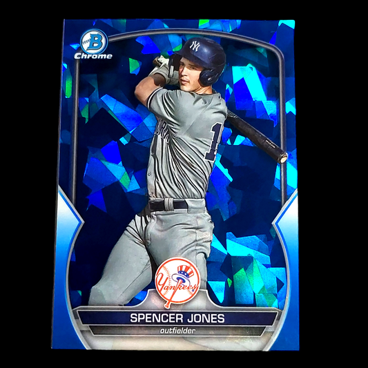 2023 Bowman Draft Sapphire SPENCER JONES Yankees Rookie Prospect Card #BDC-196
