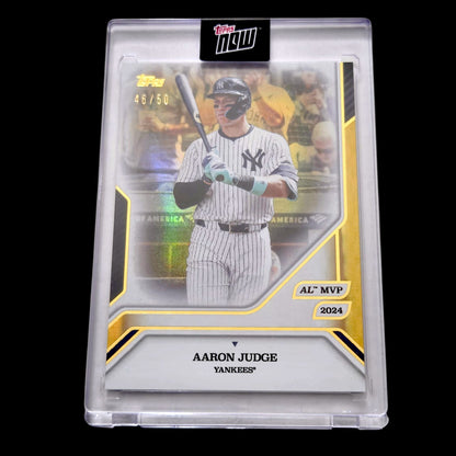 2025 Topps MVP Collection AARON JUDGE Yankees SP Gold Foil Encased 46/50 #38