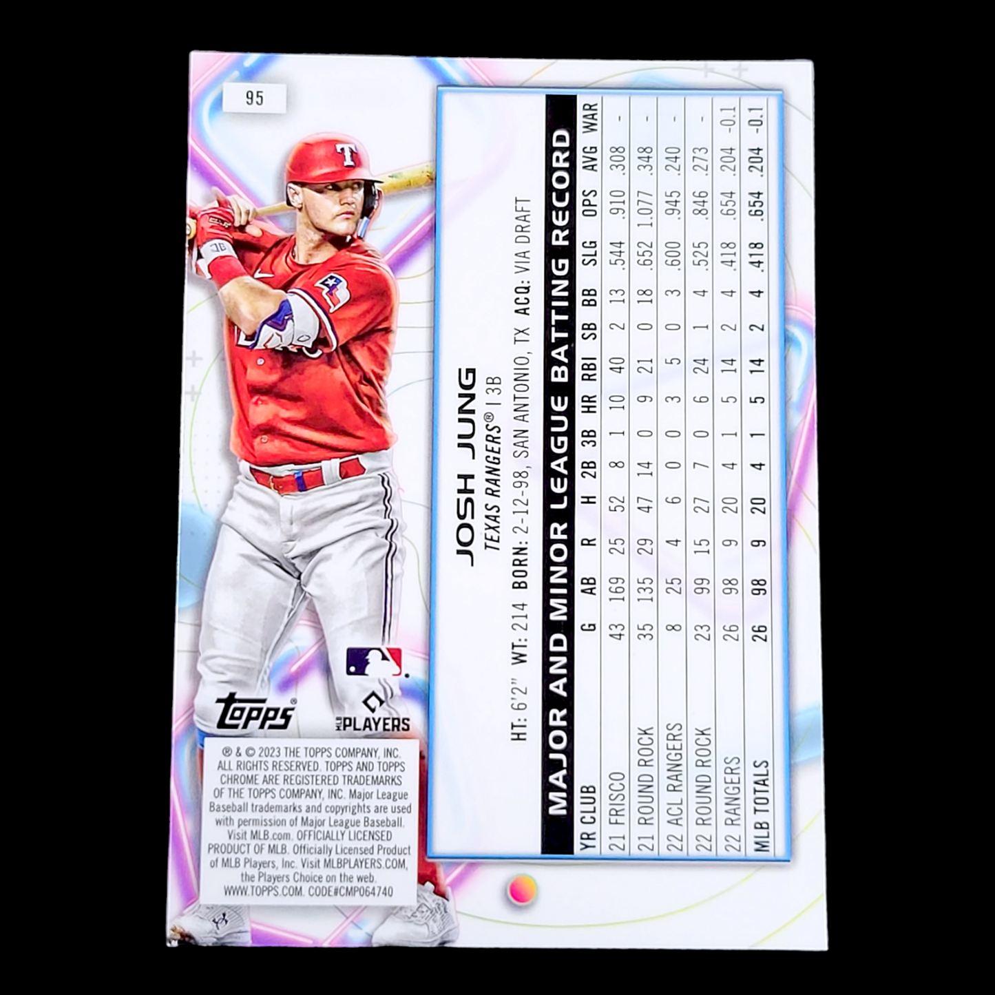 2023 Topps Chrome Cosmic - TEXAS RANGERS - Pick a Player Card - FREE SHIP