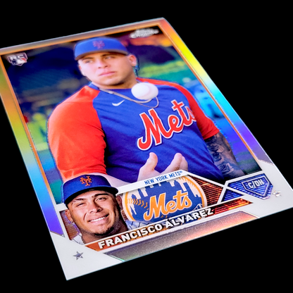 💥 2023 Topps Chrome FRANCISCO ALVAREZ Refractor Photo Image Variation Rookie RC