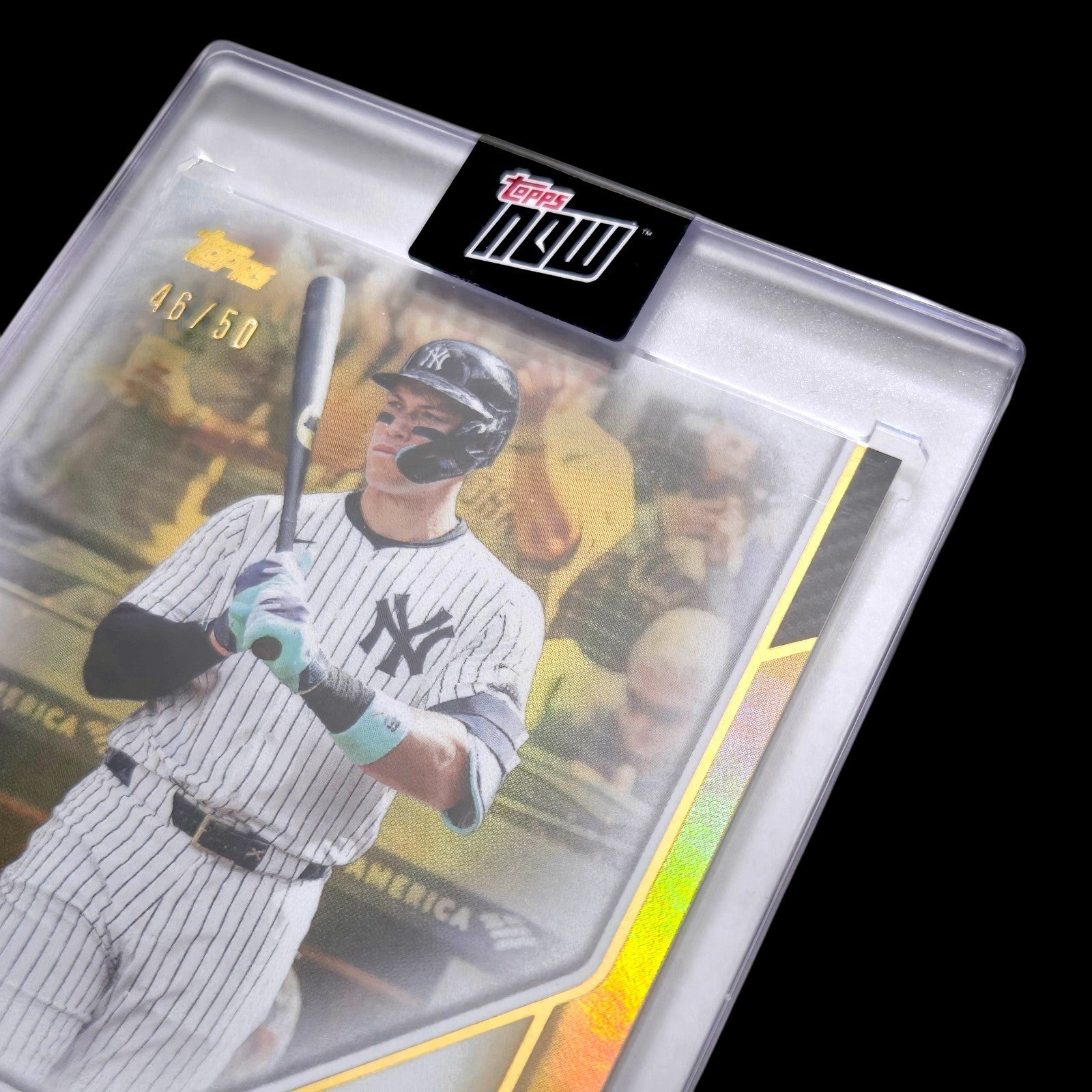 2025 Topps MVP Collection AARON JUDGE Yankees SP Gold Foil Encased 46/50 #38