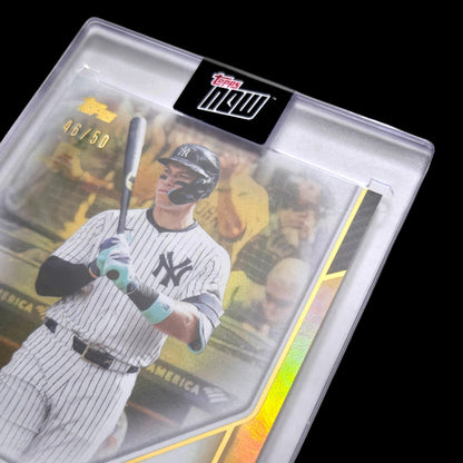 2025 Topps MVP Collection AARON JUDGE Yankees SP Gold Foil Encased 46/50 #38