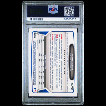 2013 Bowman Chrome Draft Picks & Prospects AARON JUDGE Rookie Card RC PSA 9 MINT