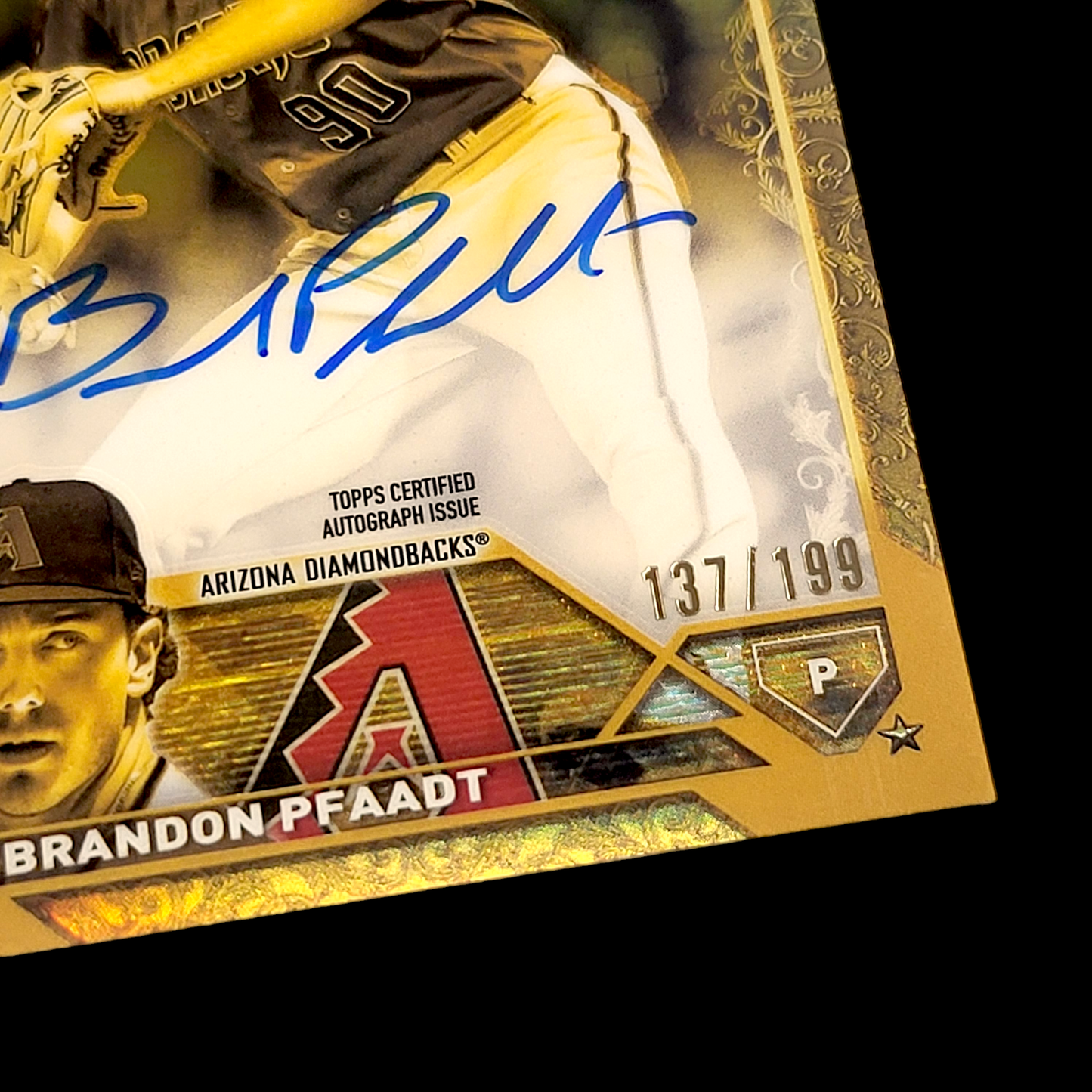 2023 Topps Gilded BRANDON PFAADT Cast In Gold Rookie Refractor Auto /199 #RGA-BP