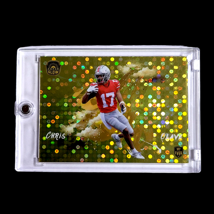 2021 Super Glow CHRIS OLAVE NFL 1st Ever Turn Engine Gold Refractor RC 1/1