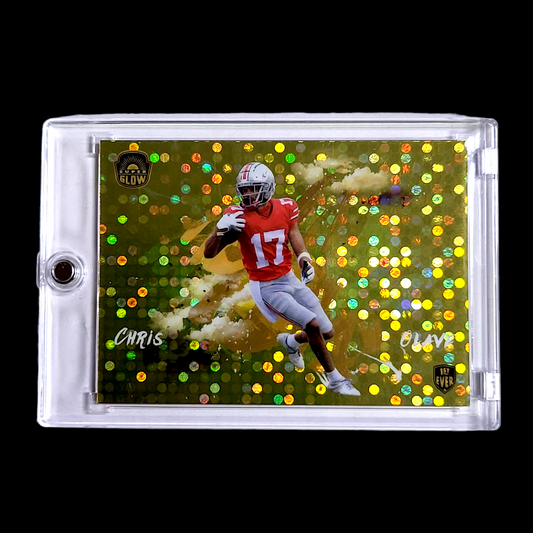 2021 Super Glow CHRIS OLAVE NFL 1st Ever Turn Engine Gold Refractor RC 1/1